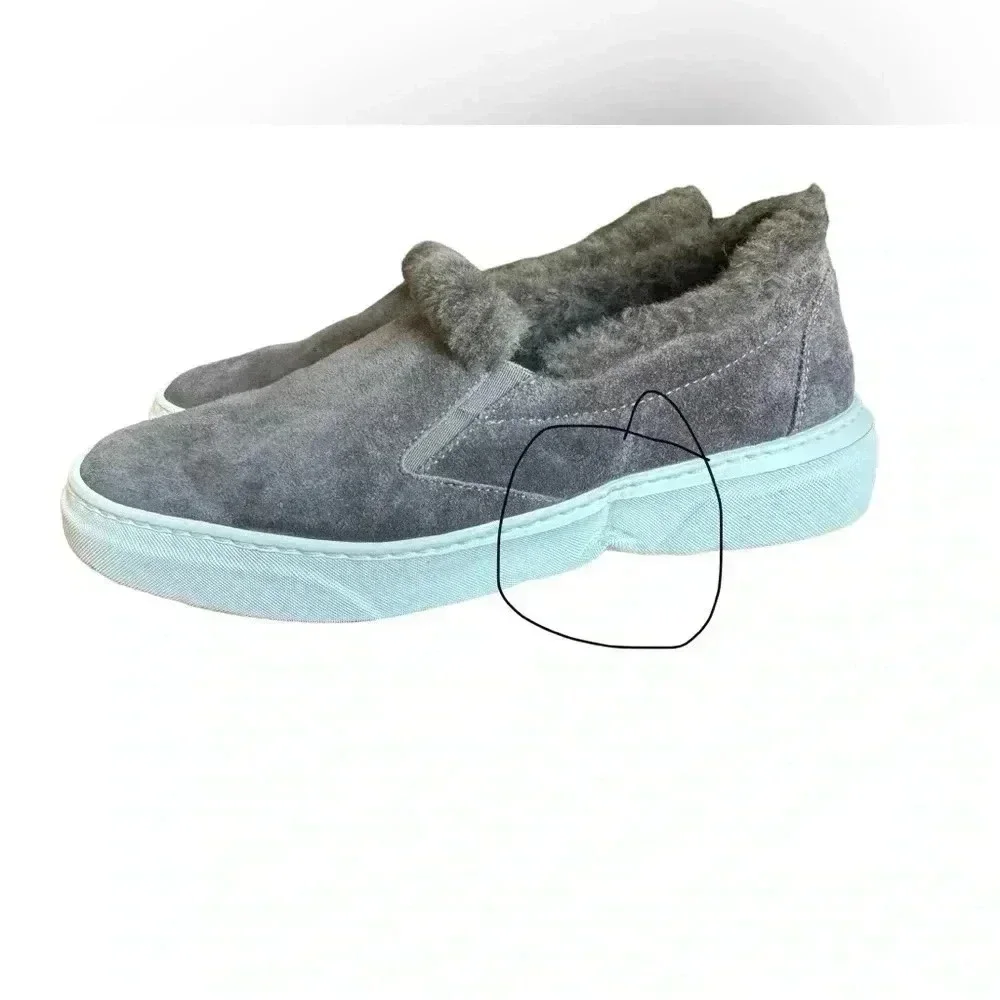 M. GEMI The Cerchio Shearling Sneakers Slip-On